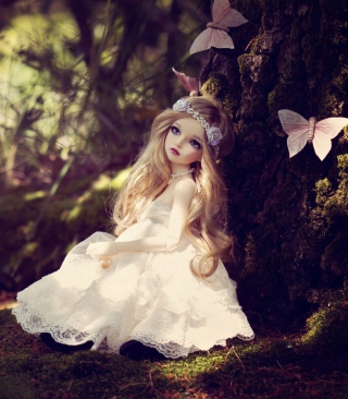 Beautiful Princess Doll papel de parede para celular para iPhone 4S