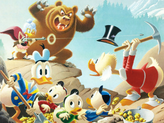 Das DuckTales, Scrooge McDuck, Huey, Dewey, and Louie Wallpaper 320x240