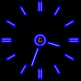 Free Wallpaper Clock Picture for Nokia 6230i