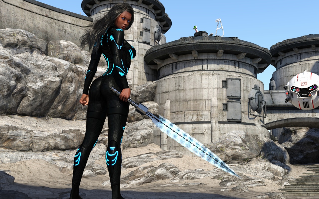 Kendra Warrior with sword screenshot #1 1280x800