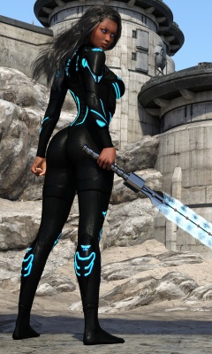 Kendra Warrior with sword screenshot #1 240x400