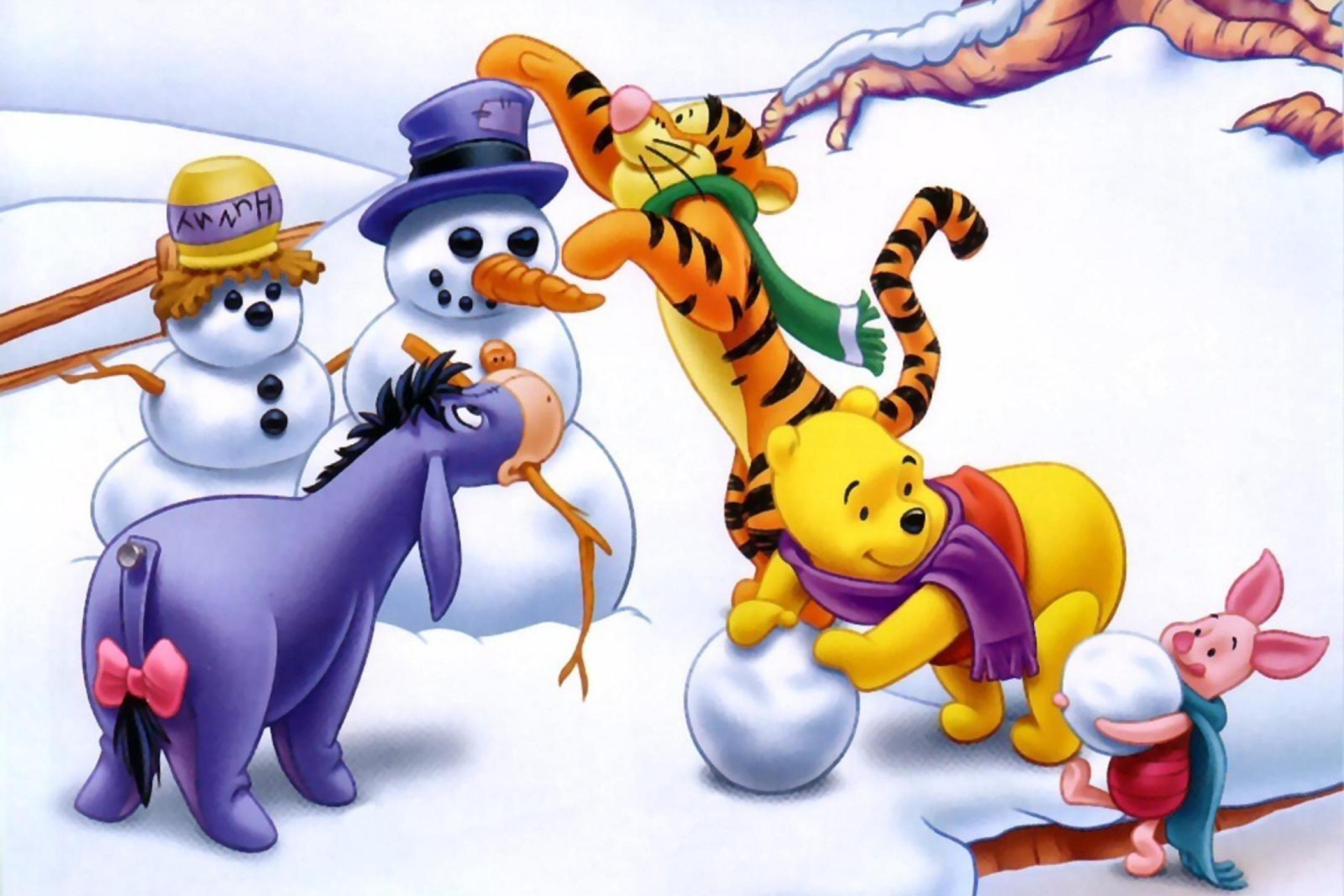 Winnie The Pooh Winter wallpaper 2880x1920