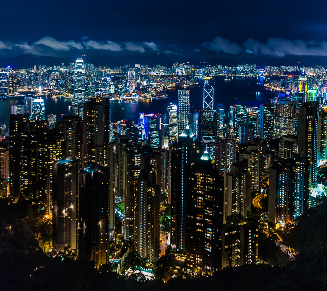Das Victoria Peak Hong Kong Wallpaper 1080x960