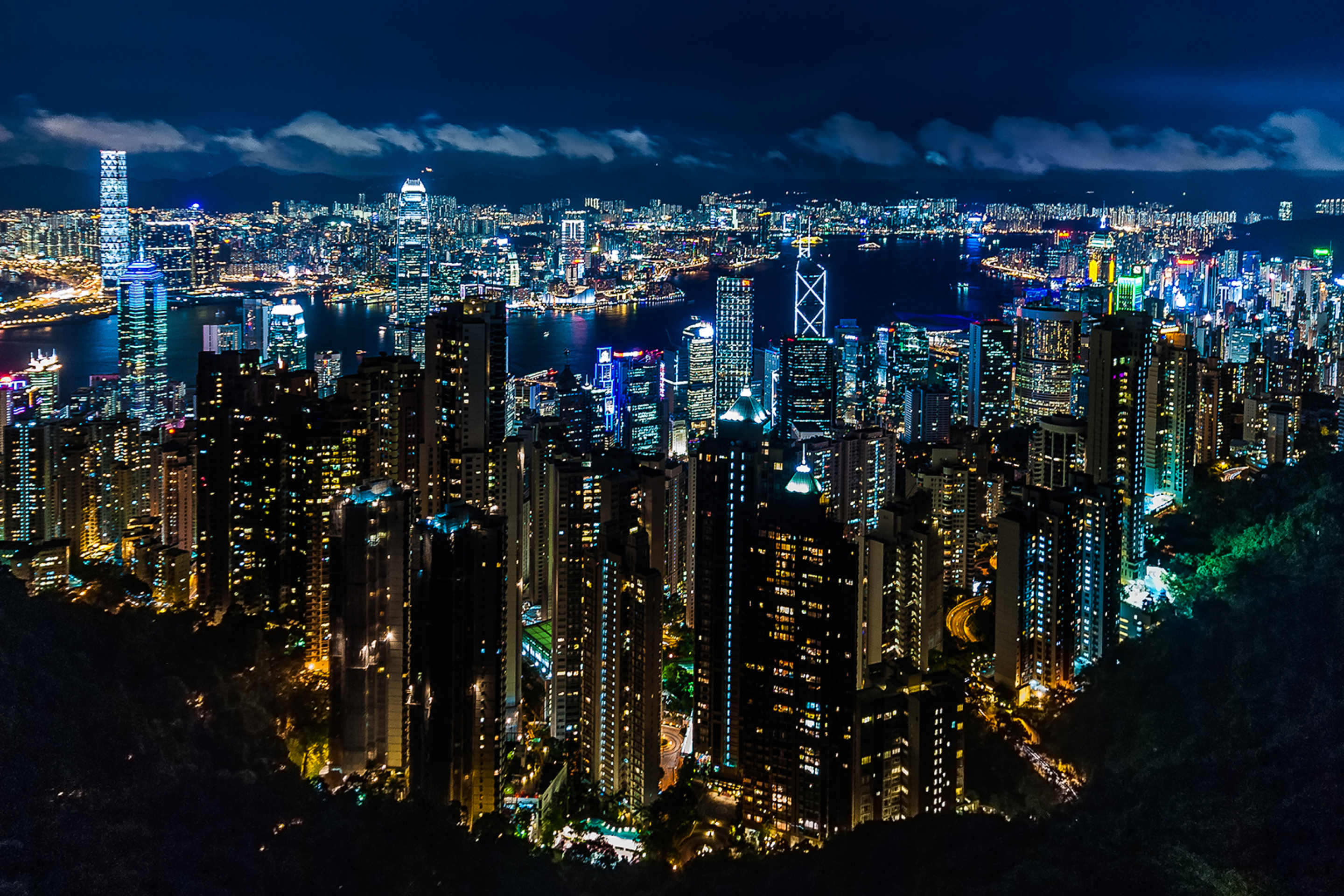 Das Victoria Peak Hong Kong Wallpaper 2880x1920
