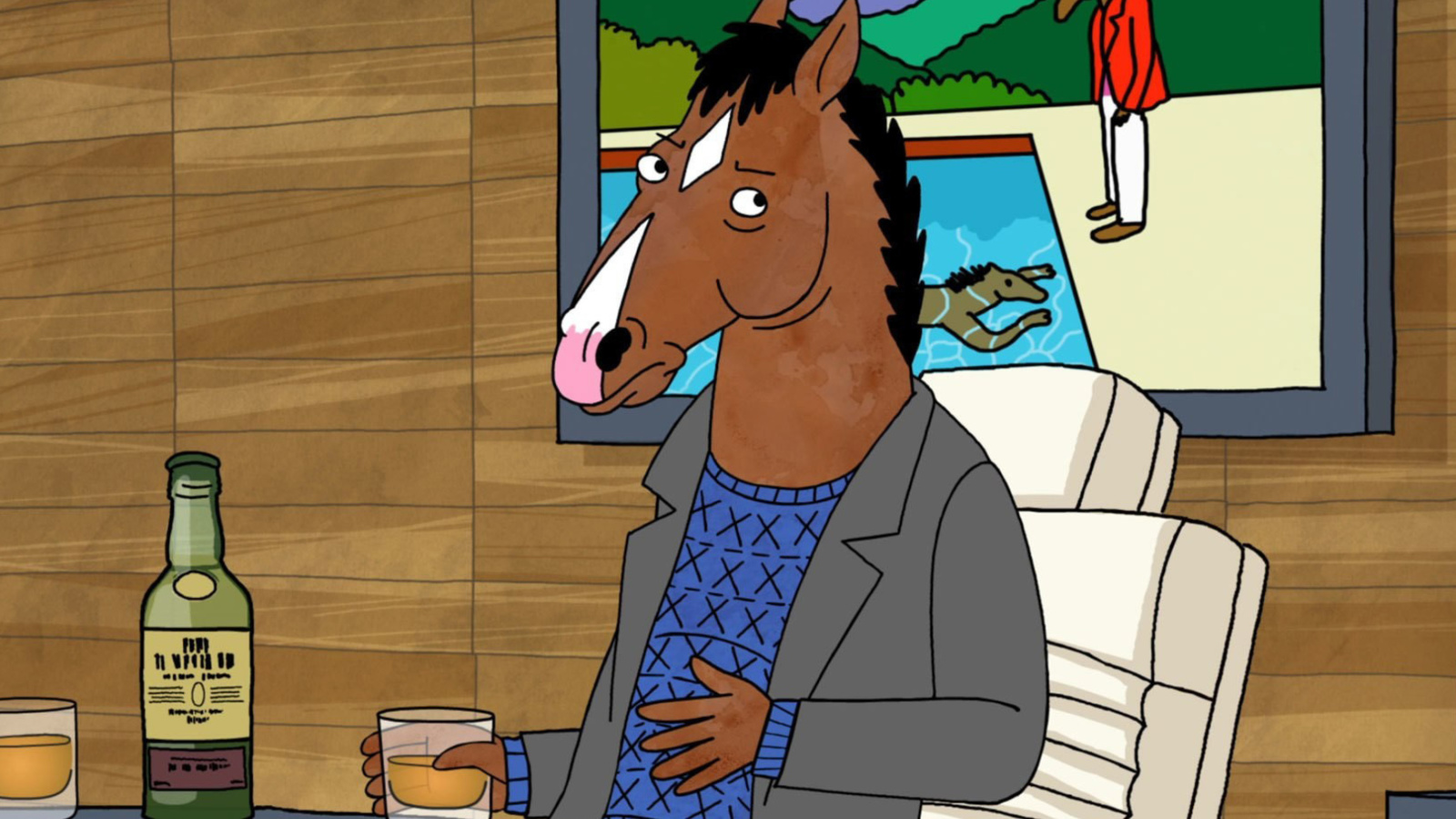 Fondo de pantalla BoJack Horseman Sitcom 1600x900