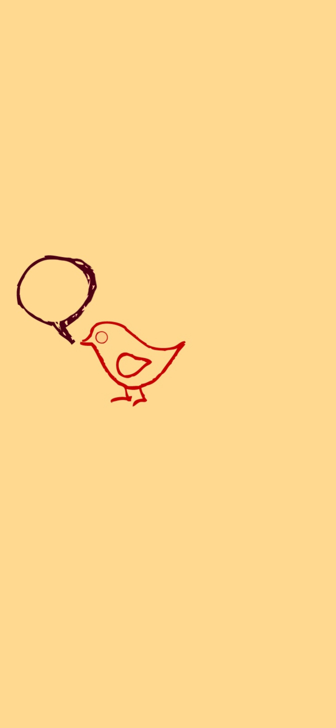 Das Tweet Bird Wallpaper 1170x2532