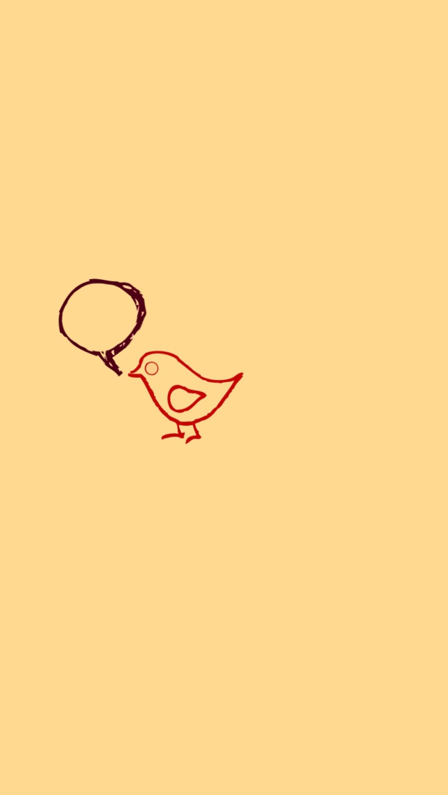 Das Tweet Bird Wallpaper 640x1136