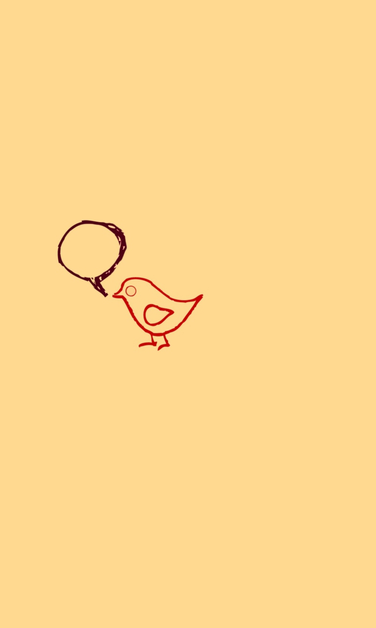 Das Tweet Bird Wallpaper 768x1280
