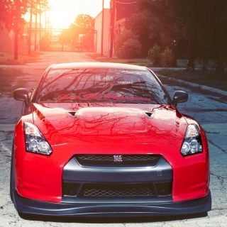Red Nissan GTR Japanese Sport Car Picture for Nokia 6100