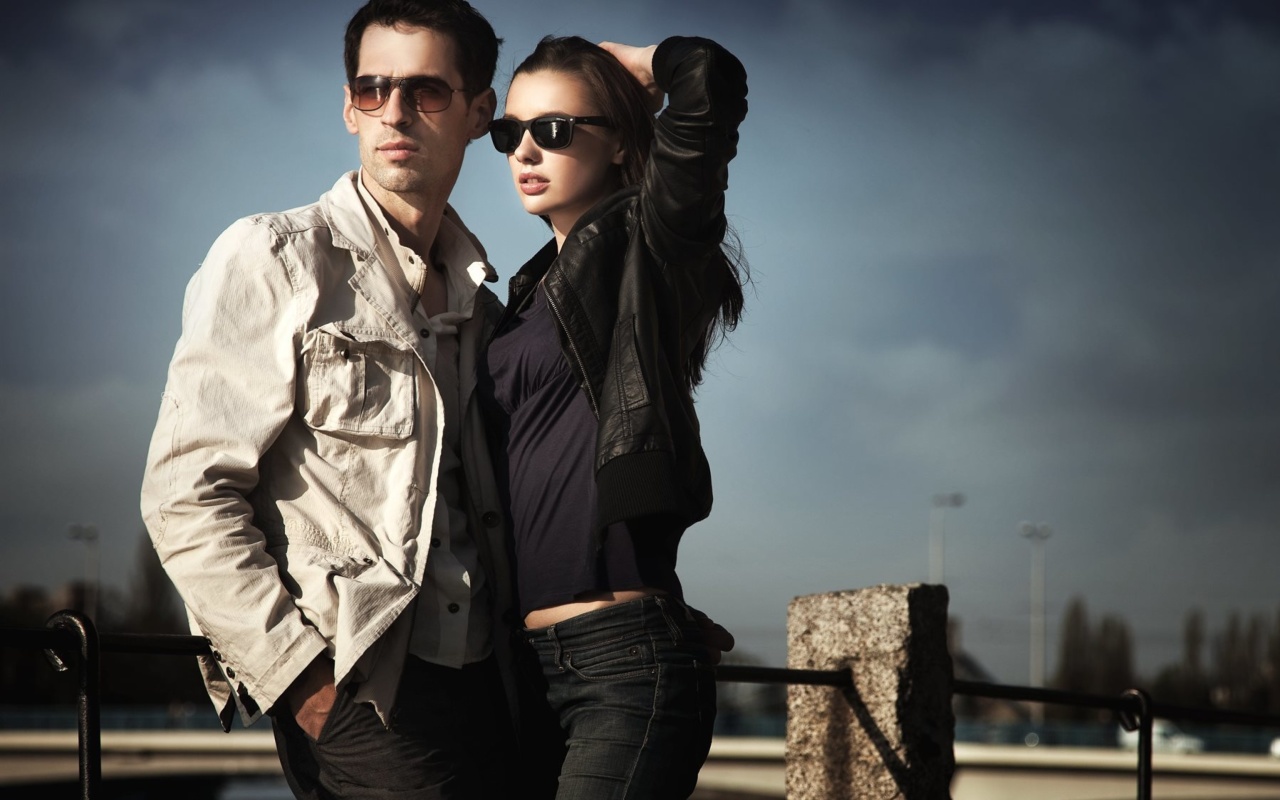 Couple portrait wallpaper 1280x800