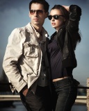 Couple portrait wallpaper 128x160