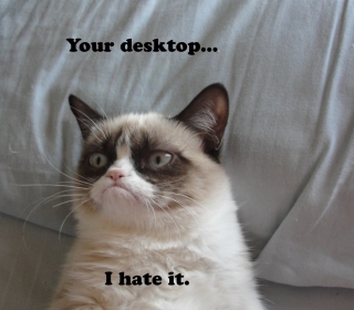 Kostenloses Grumpy Cat Wallpaper für 1024x1024