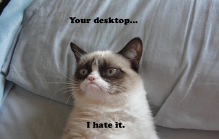 Grumpy Cat Wallpaper for Android, iPhone and iPad