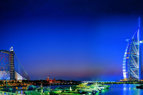 Dubai Beach wallpaper 480x320