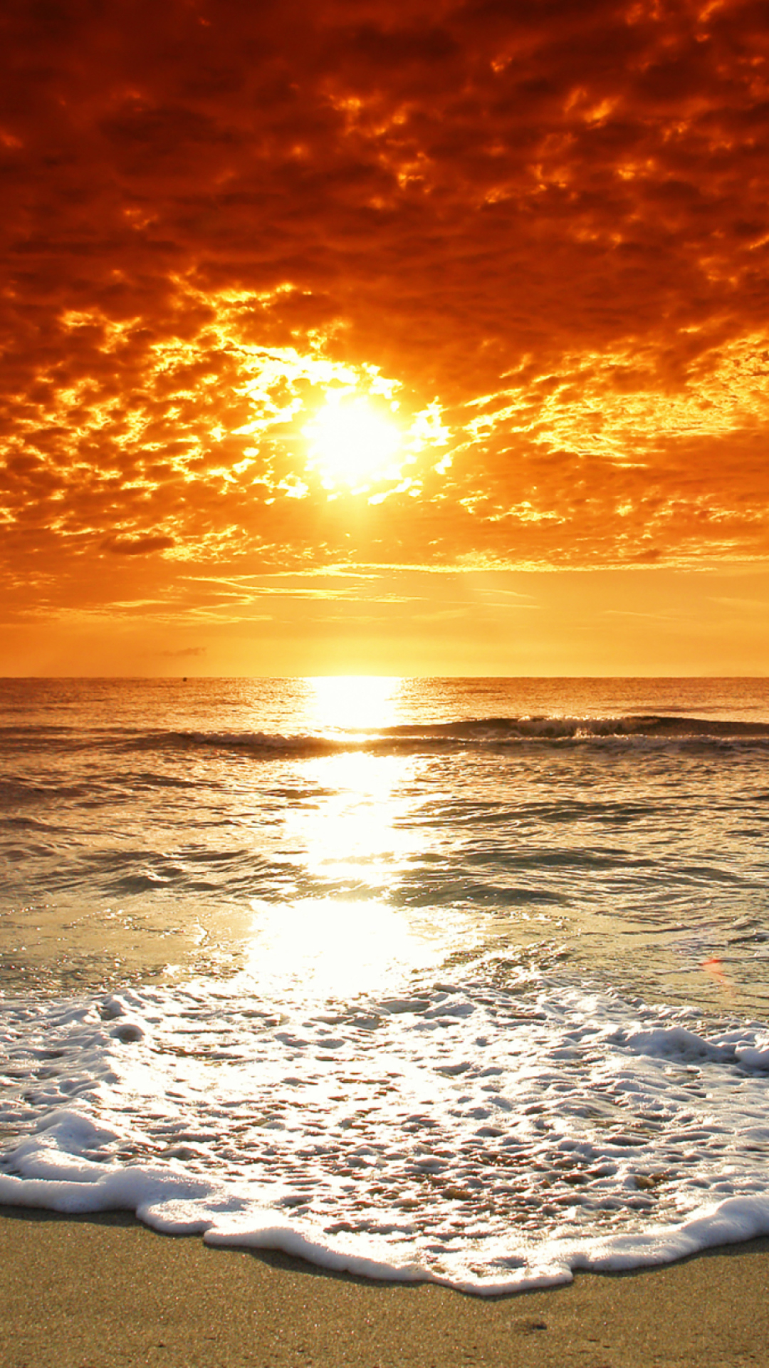 Das Summer Beach Sunset Wallpaper 1080x1920