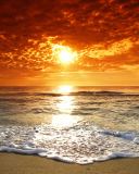 Das Summer Beach Sunset Wallpaper 128x160