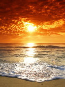 Summer Beach Sunset wallpaper 132x176