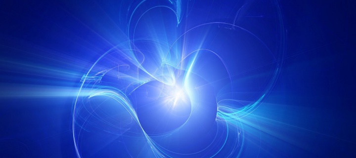 Blue Rays wallpaper 720x320