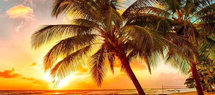 Golden Sunset On Bali, Indonesia screenshot #1 720x320
