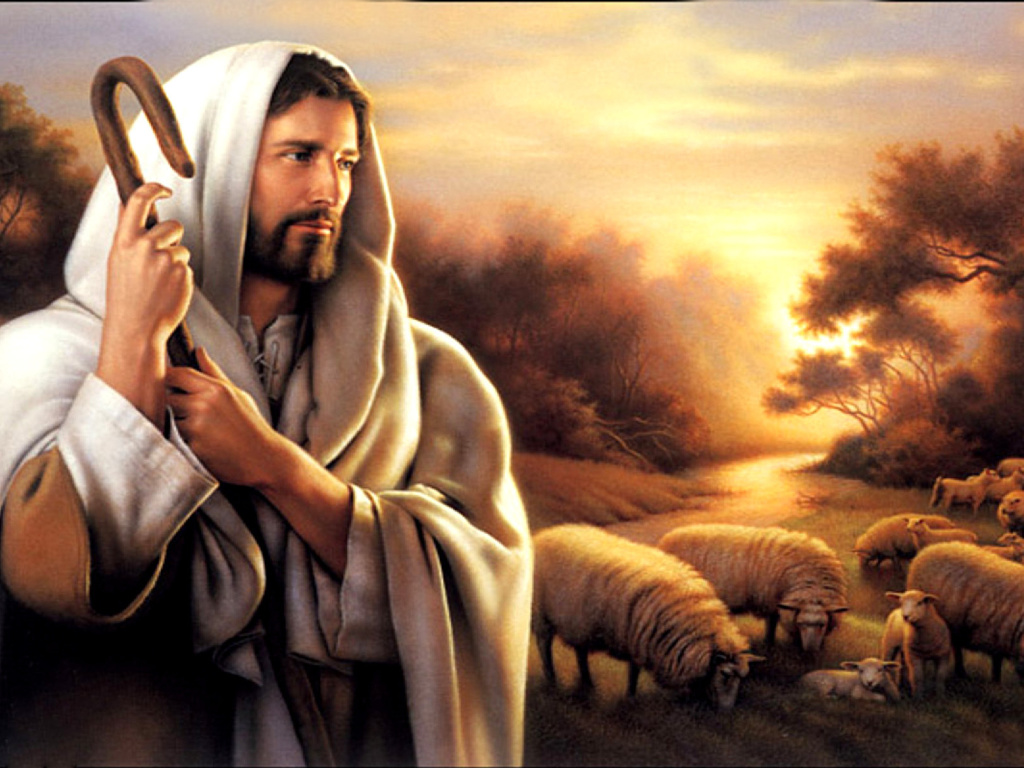 Jesus Good Shepherd wallpaper 1024x768