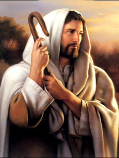 Jesus Good Shepherd wallpaper 240x320