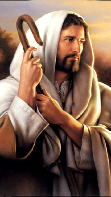 Das Jesus Good Shepherd Wallpaper 360x640