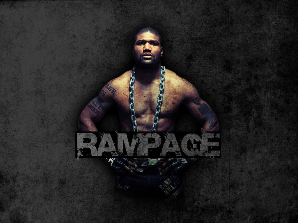 Das Quinton Jackson Rampage MMA fighting Wallpaper 1024x768