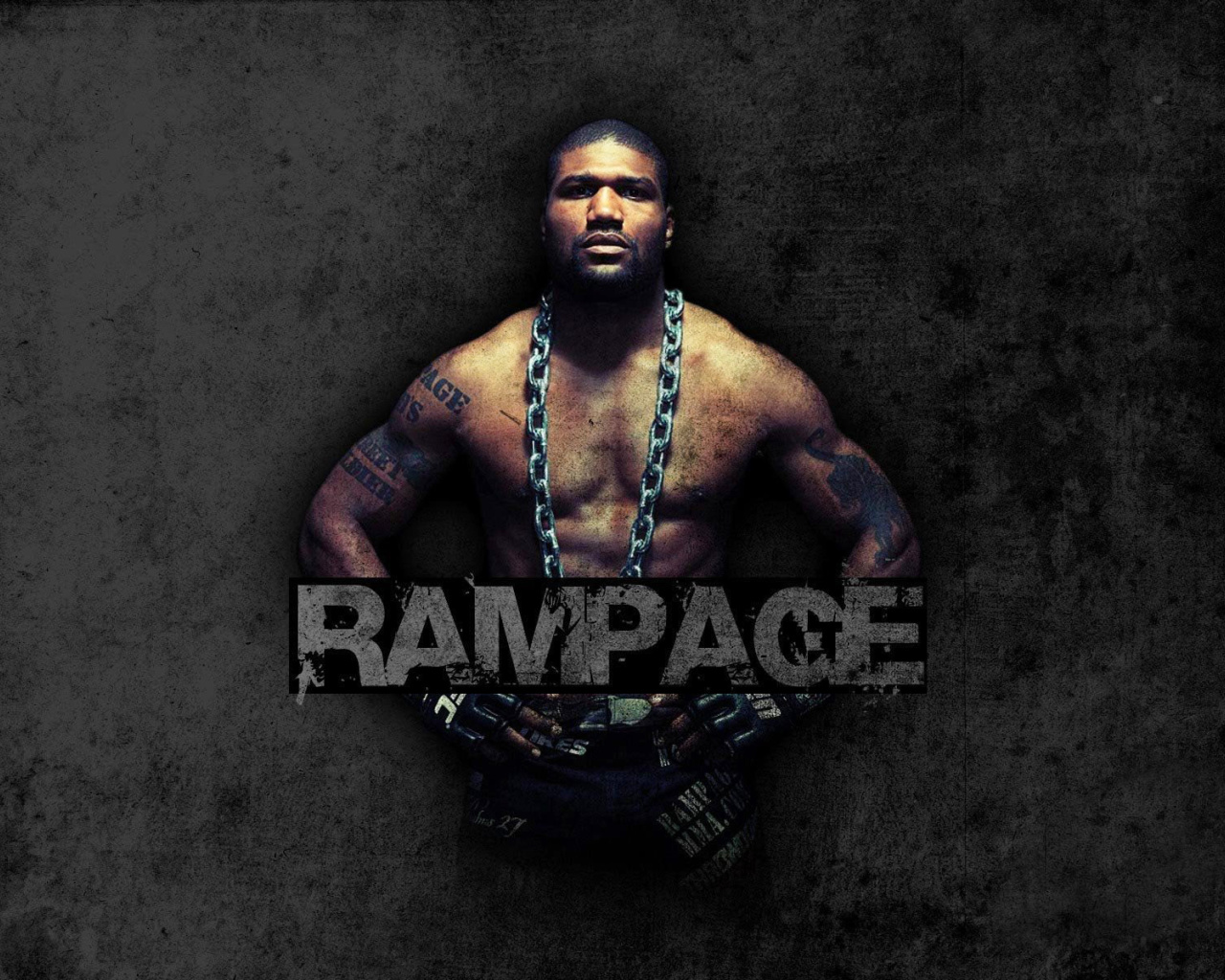 Quinton Jackson Rampage MMA fighting wallpaper 1280x1024