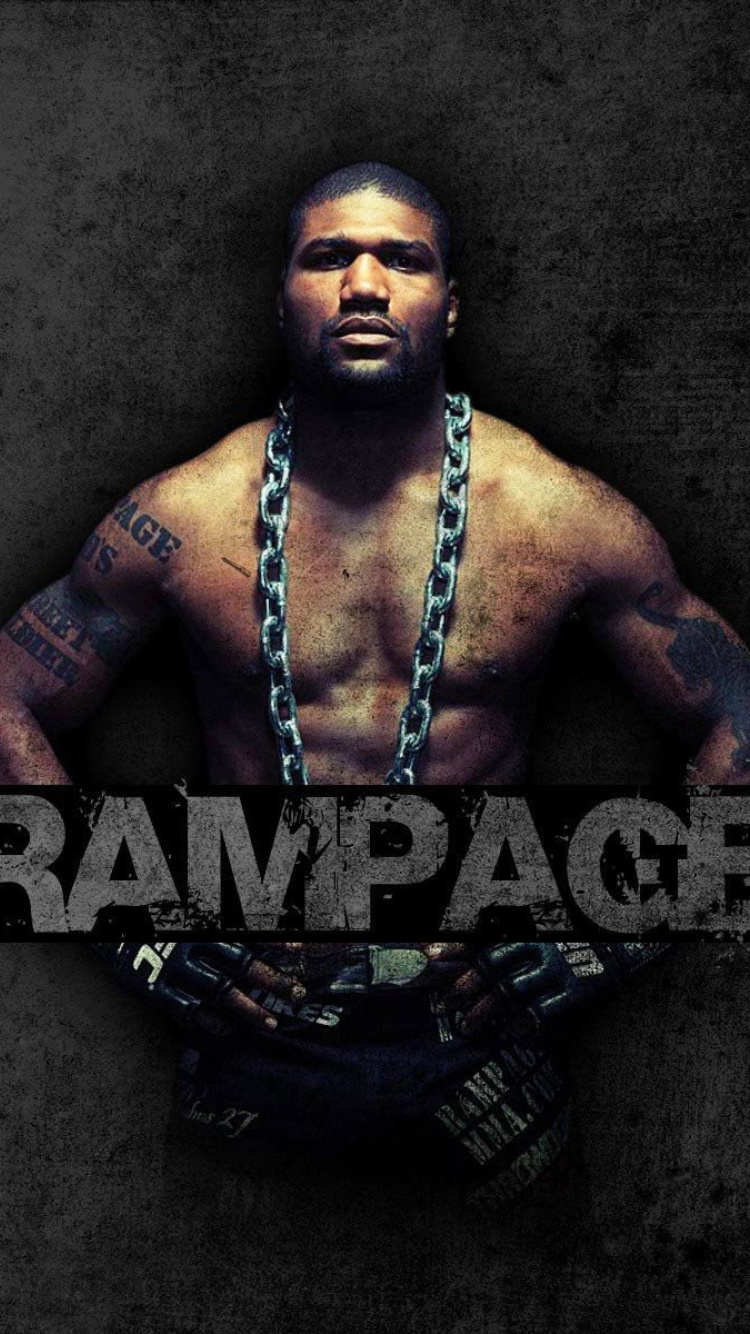 Quinton Jackson Rampage MMA fighting wallpaper 750x1334