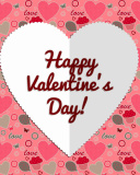 Fondo de pantalla Happy Valentine Day Greeting 128x160