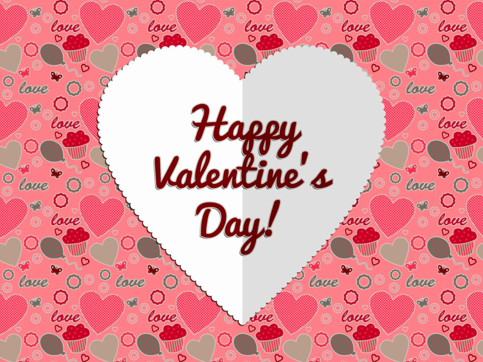 Sfondi Happy Valentine Day Greeting 1600x1200