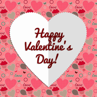 Kostenloses Happy Valentine Day Greeting Wallpaper für iPad 3