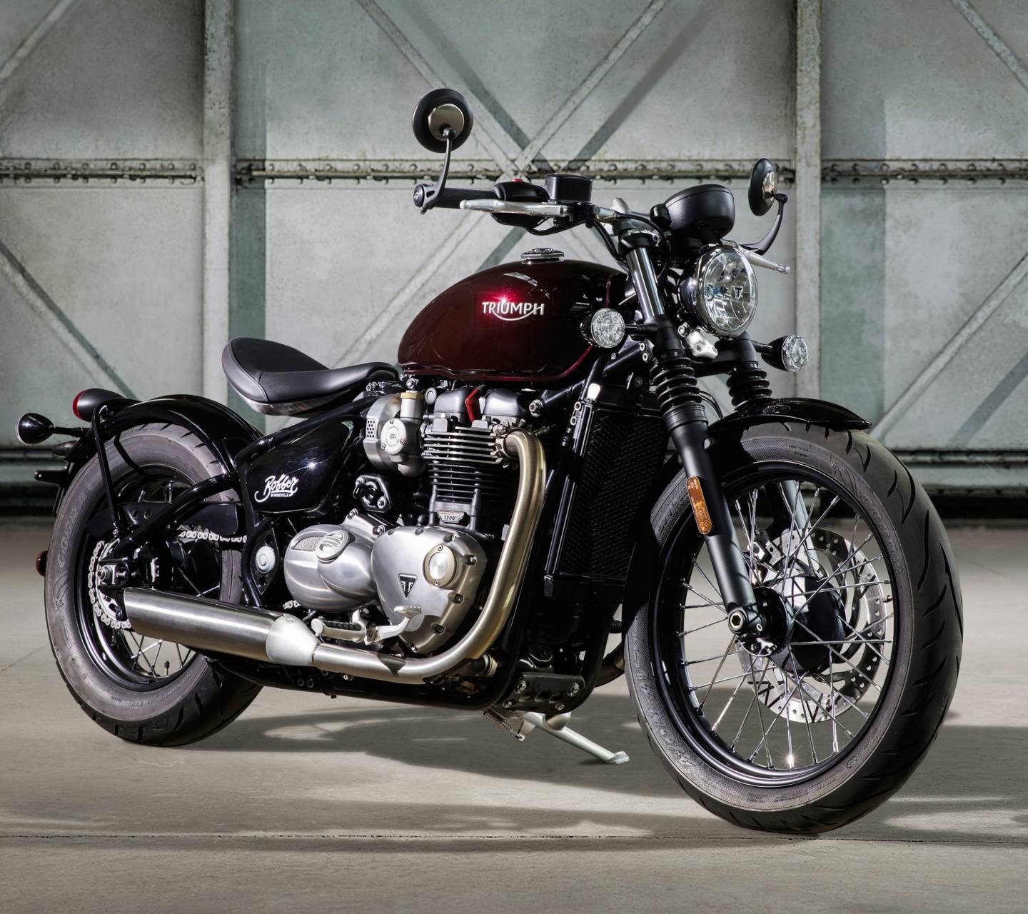 Fondo de pantalla Triumph Bonneville Bobber 1440x1280