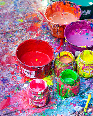 Paintings for Holi Festival sfondi gratuiti per iPhone 6