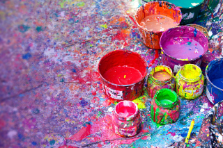 Paintings for Holi Festival Background for Android, iPhone and iPad