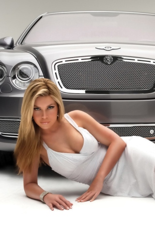 Posh Bentley Model wallpaper 320x480