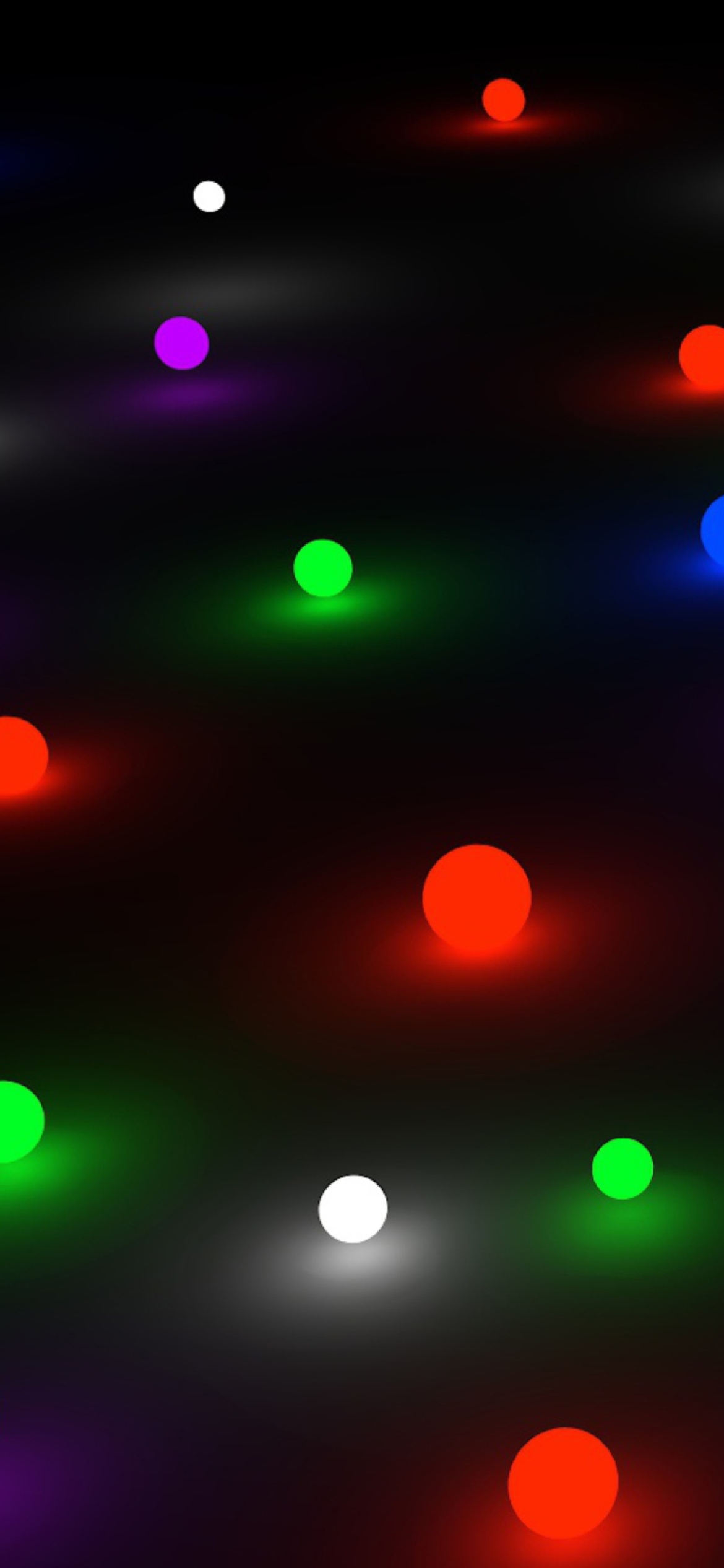 Screenshot №1 pro téma Glow Marbles 1170x2532