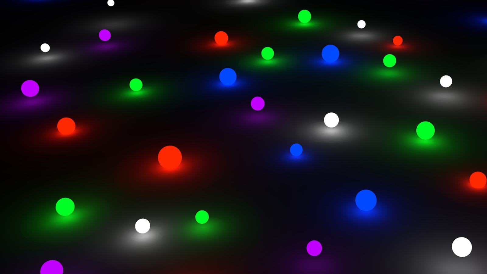 Screenshot №1 pro téma Glow Marbles 1600x900