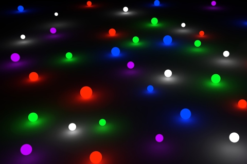 Screenshot №1 pro téma Glow Marbles 480x320