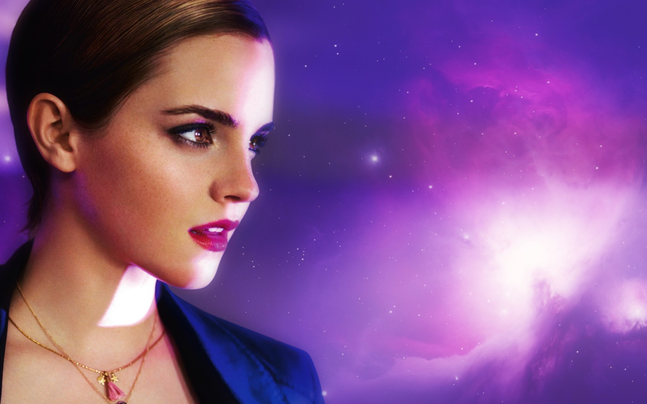 Emma Watson In Lancome wallpaper 1280x800