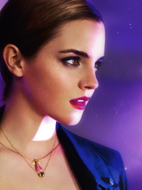 Emma Watson In Lancome wallpaper 480x640