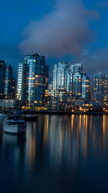 Das Vancouver Night Wallpaper 360x640