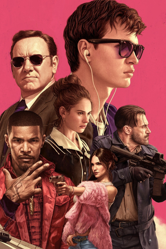 Обои Baby Driver 2017 Film 640x960