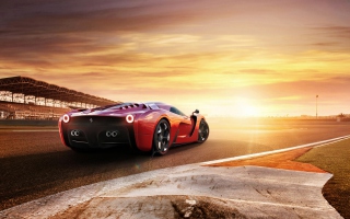 Ferrari 458 Concept Background for Android, iPhone and iPad
