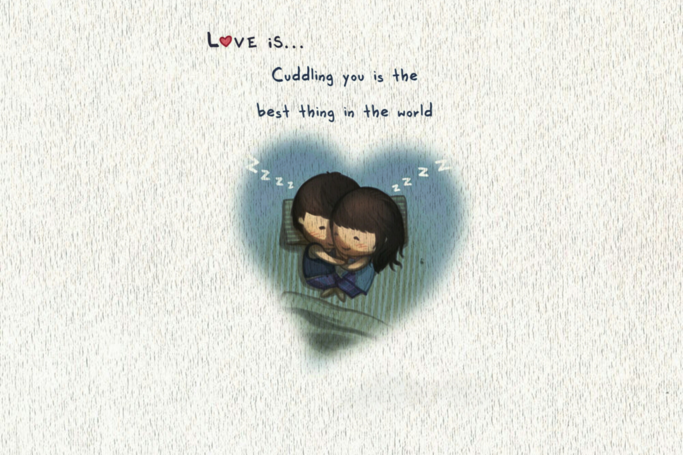 Screenshot №1 pro téma Love Is Cuddling 2880x1920