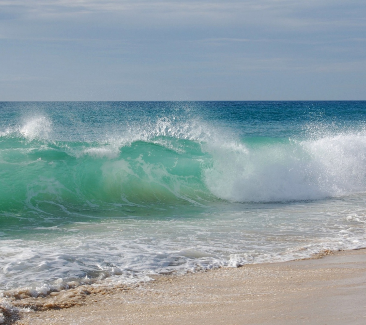 Blue Ocean Waves wallpaper 1440x1280