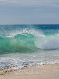 Sfondi Blue Ocean Waves 240x320