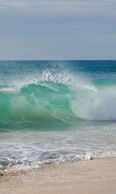 Sfondi Blue Ocean Waves 240x400