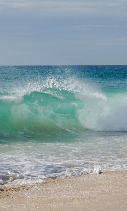 Sfondi Blue Ocean Waves 480x800
