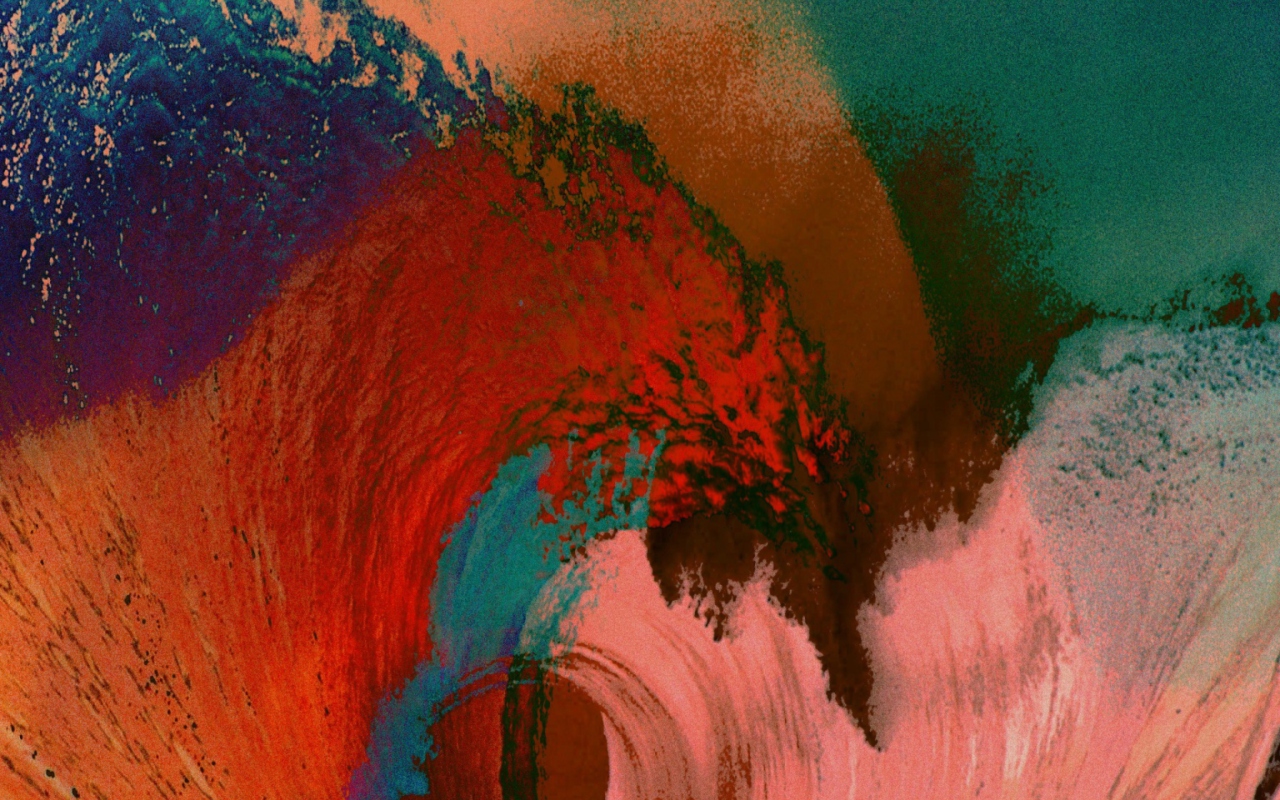 Das Colorful Waves Wallpaper 1280x800